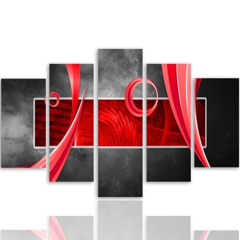 Kanva no 5 daļām - Type A, Abstraction Home Trends DECO