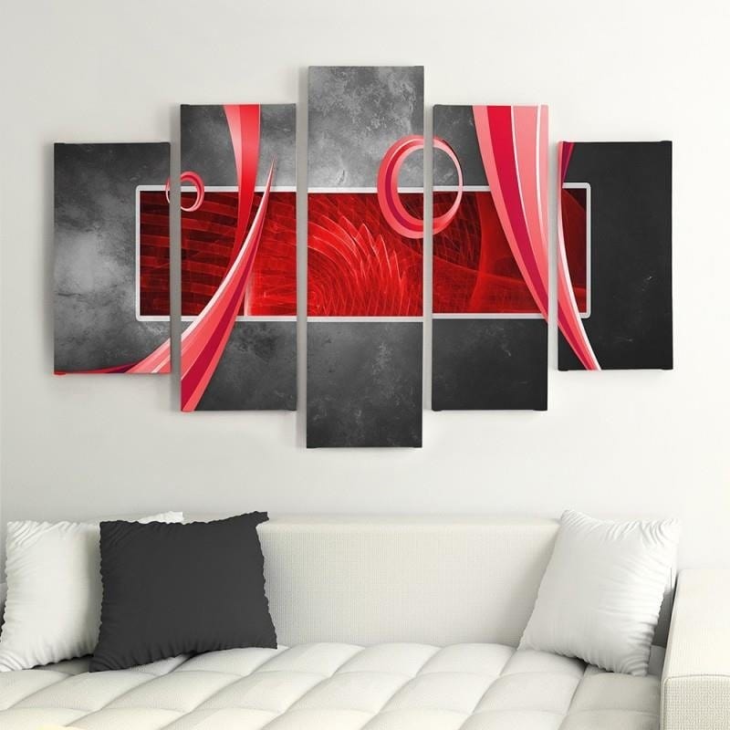 Kanva no 5 daļām - Type A, Abstraction Home Trends DECO