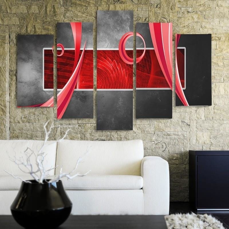 Kanva no 5 daļām - Type A, Abstraction Home Trends DECO