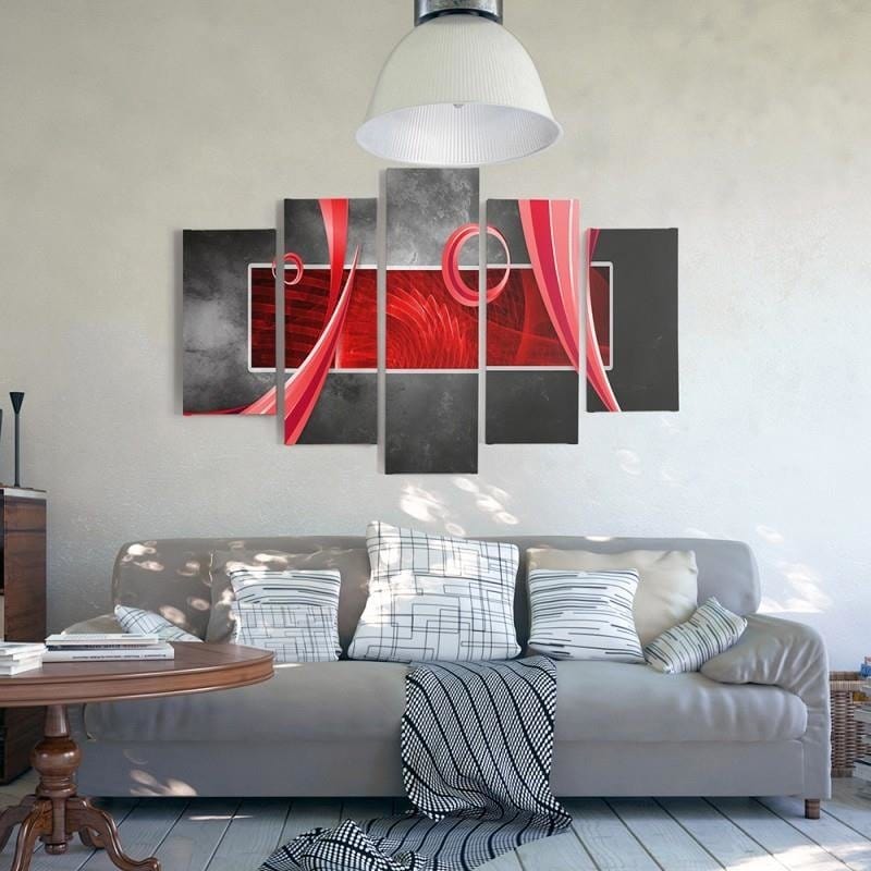 Kanva no 5 daļām - Type A, Abstraction Home Trends DECO