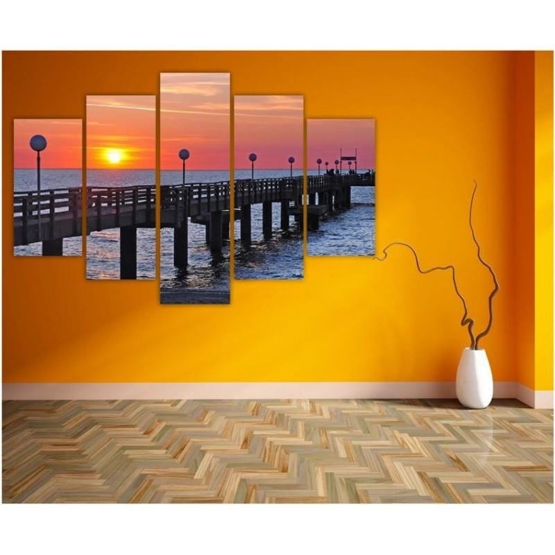 Kanva no 5 daļām - Type A, Baltic Sea  Home Trends DECO