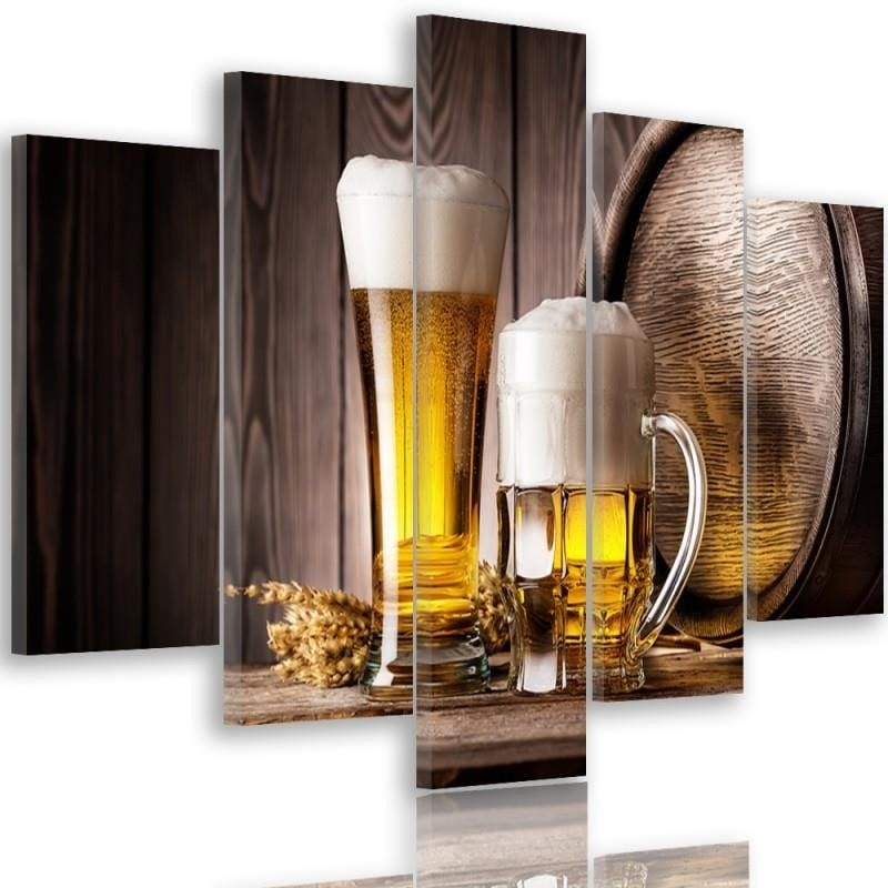 Kanva no 5 daļām - Type A, Beer Home Trends DECO