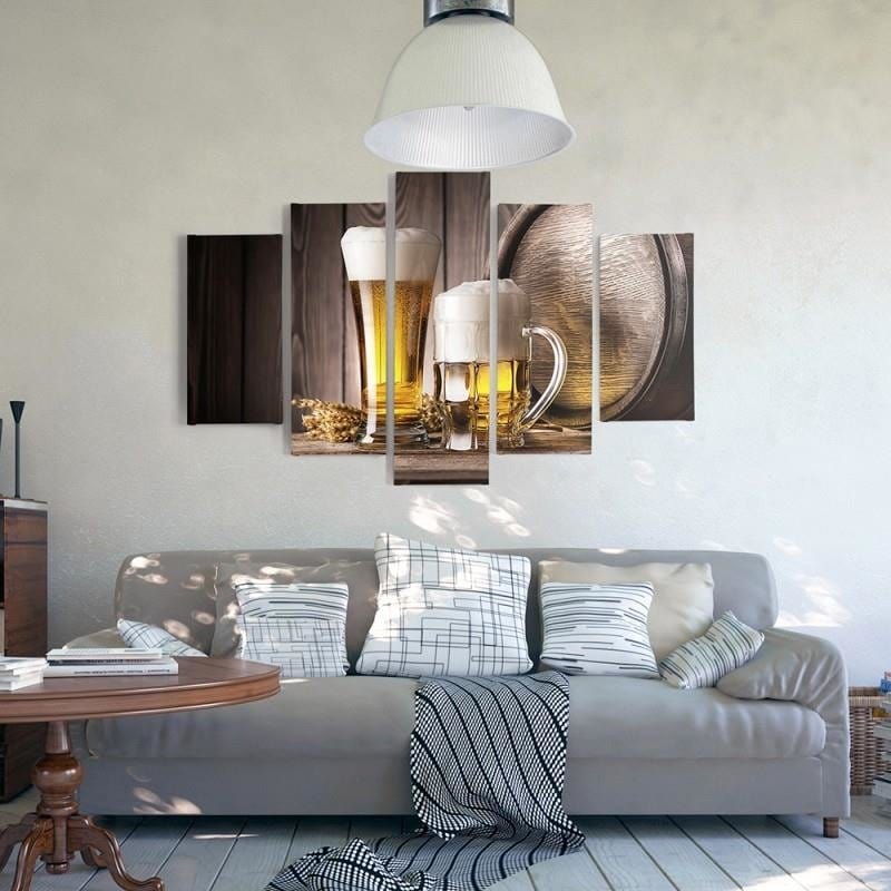 Kanva no 5 daļām - Type A, Beer Home Trends DECO