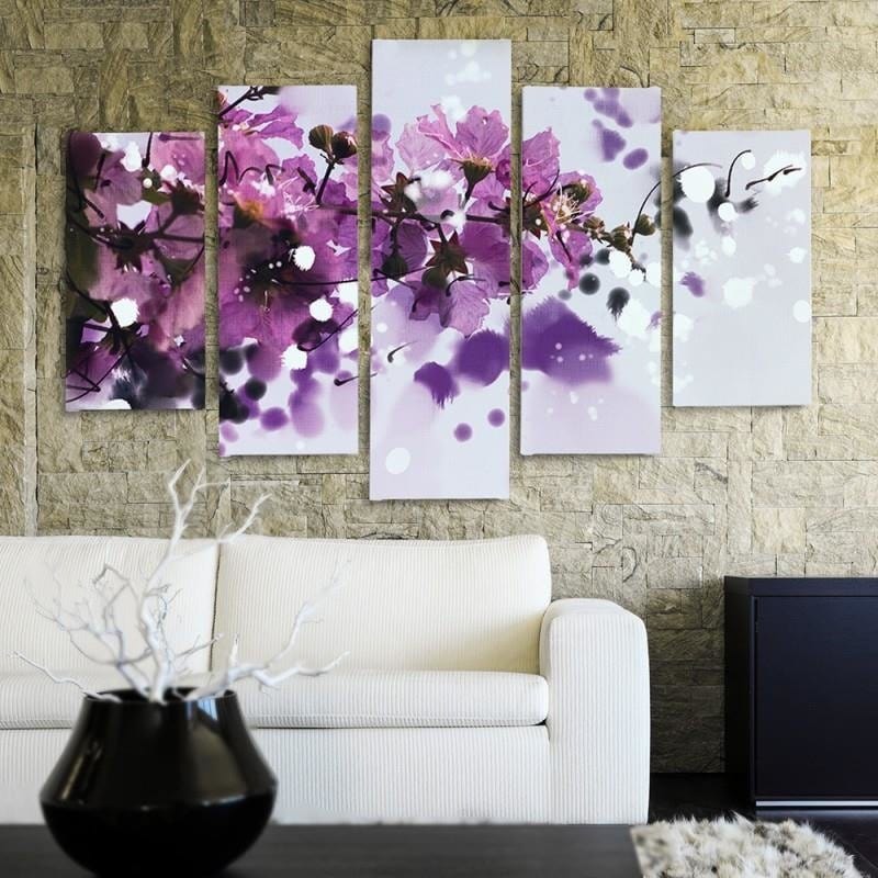 Kanva no 5 daļām - Type A, Blossoming Branch Home Trends DECO