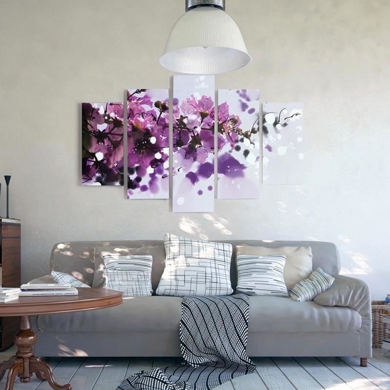 Kanva no 5 daļām - Type A, Blossoming Branch Home Trends DECO