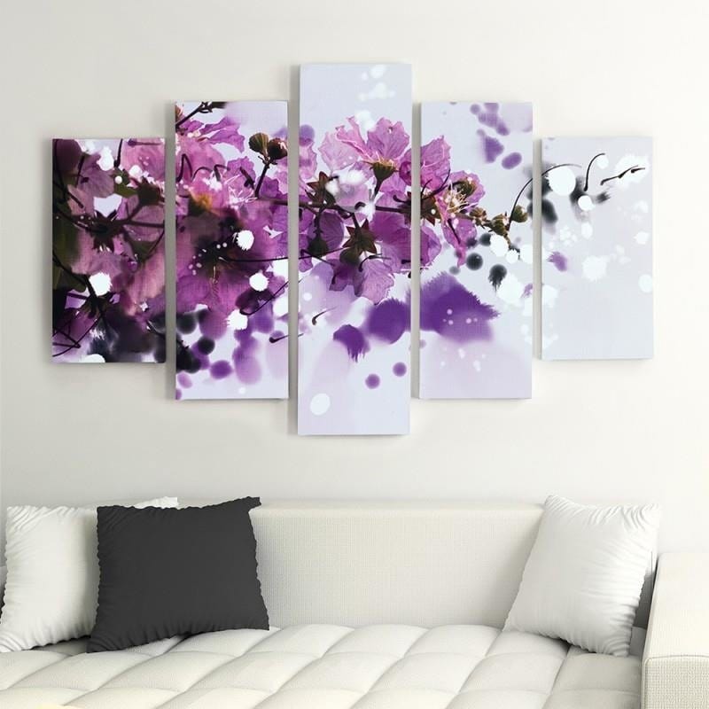 Kanva no 5 daļām - Type A, Blossoming Branch Home Trends DECO