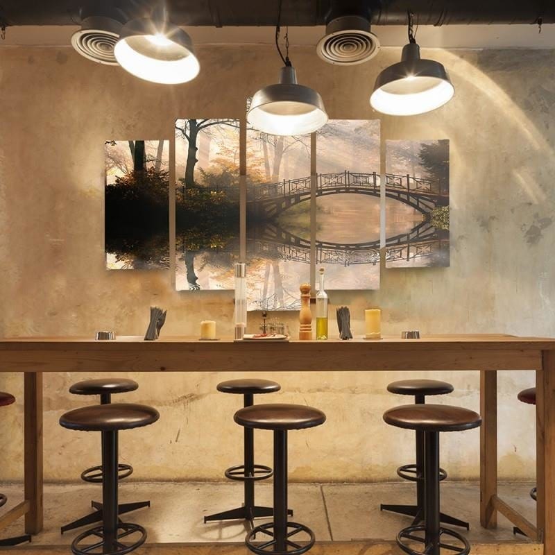 Kanva no 5 daļām - Type A, Bridge In The Park Home Trends DECO