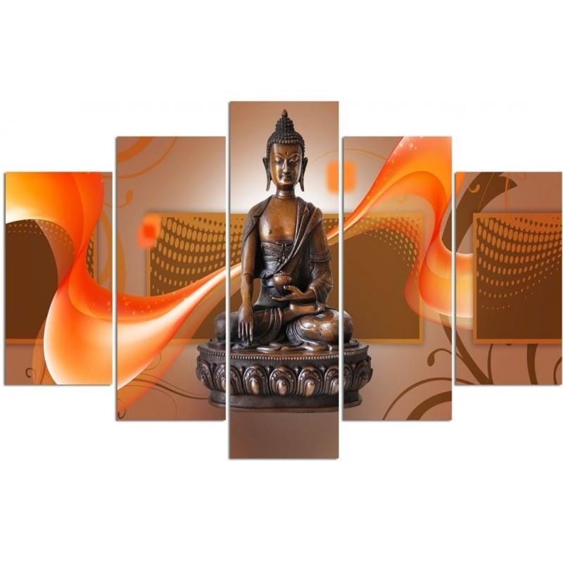 Kanva no 5 daļām - Type A, Bronze Buddha Home Trends DECO