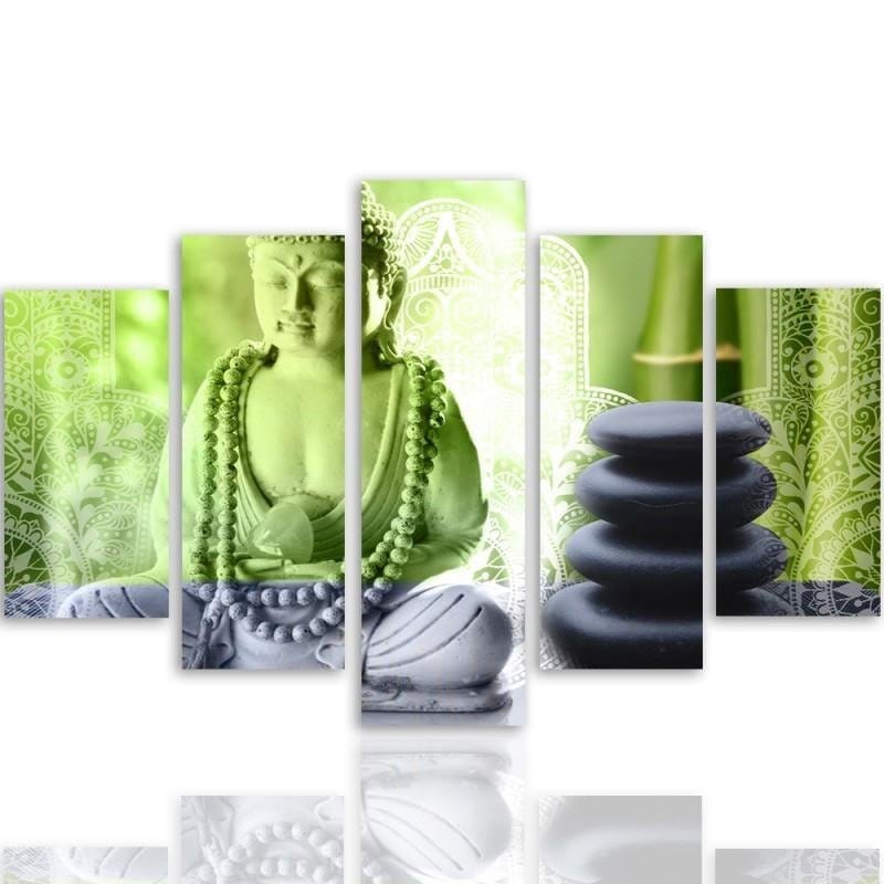 Kanva no 5 daļām - Type A, Buddha And Stones Home Trends DECO