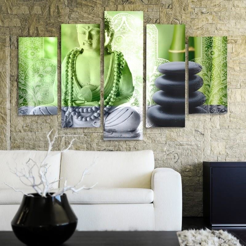 Kanva no 5 daļām - Type A, Buddha And Stones Home Trends DECO