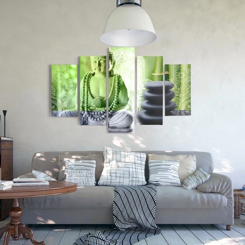 Kanva no 5 daļām - Type A, Buddha And Stones Home Trends DECO
