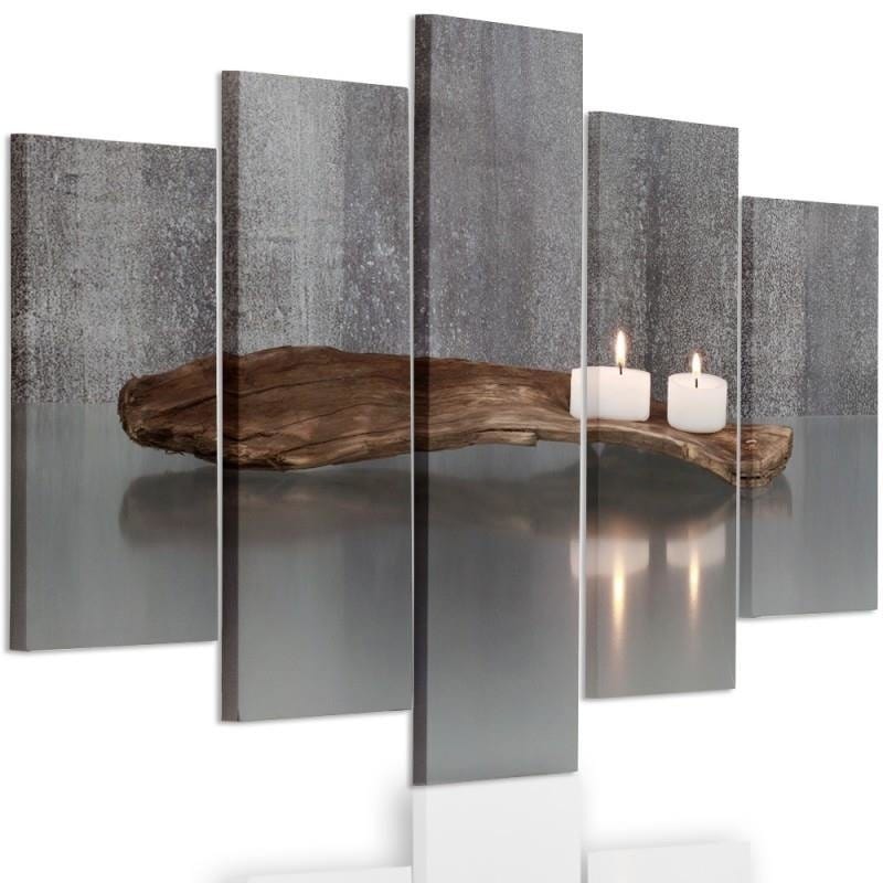 Kanva no 5 daļām - Type A, Candles Home Trends DECO