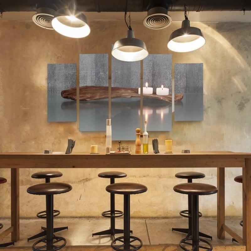 Kanva no 5 daļām - Type A, Candles Home Trends DECO