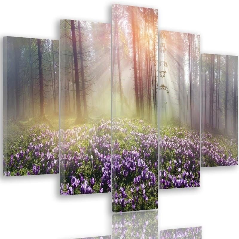 Kanva no 5 daļām - Type A, Clearing Crocuses Home Trends DECO