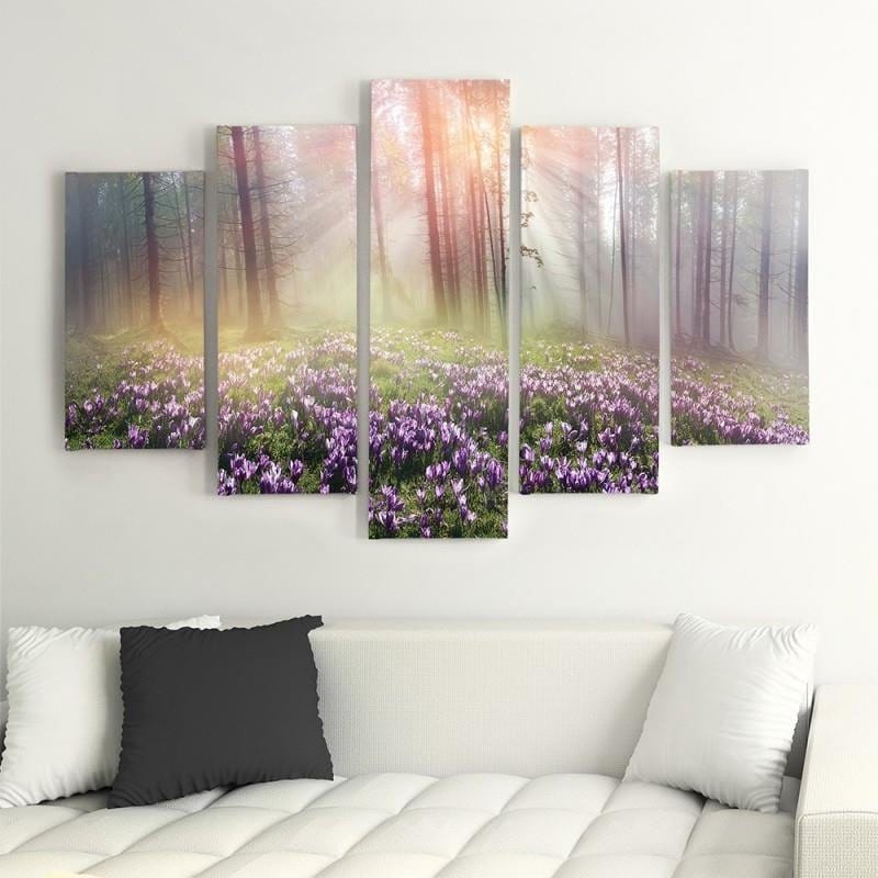 Kanva no 5 daļām - Type A, Clearing Crocuses Home Trends DECO