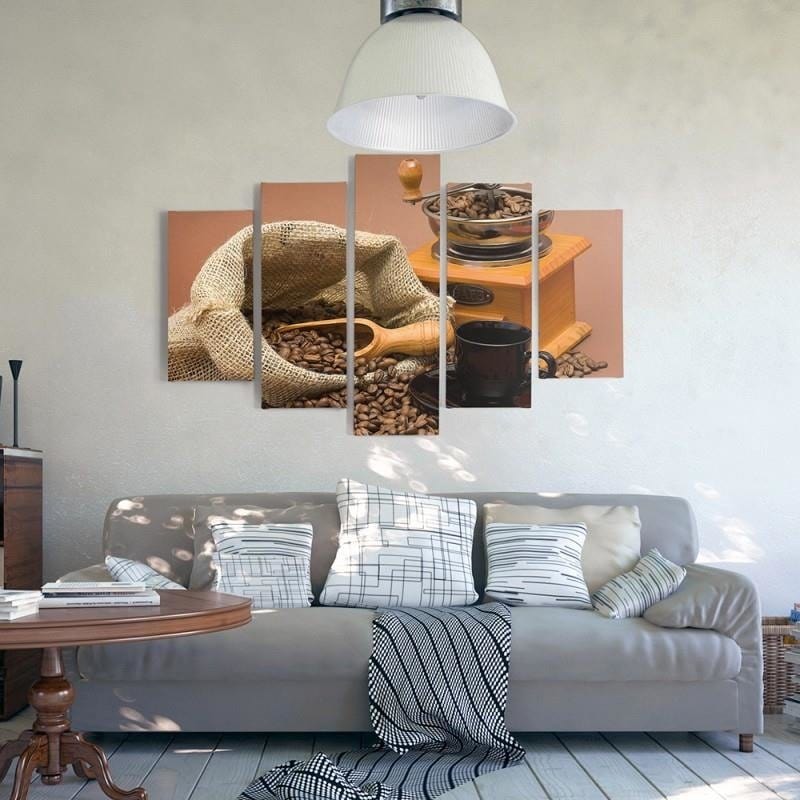 Kanva no 5 daļām - Type A, Coffee Beans 2 Home Trends DECO