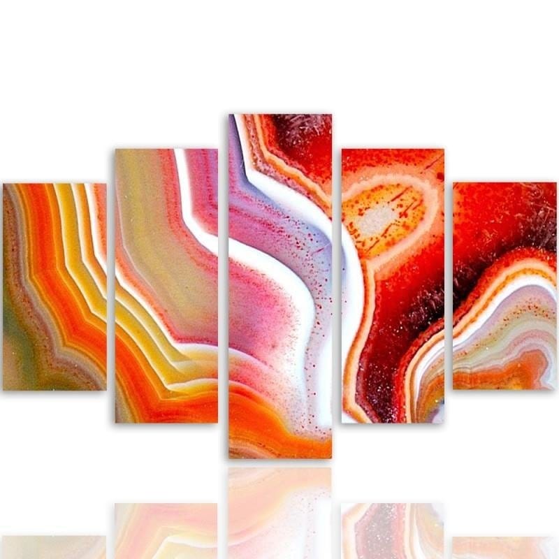 Kanva no 5 daļām - Type A, Color Abstraction 1 Home Trends DECO