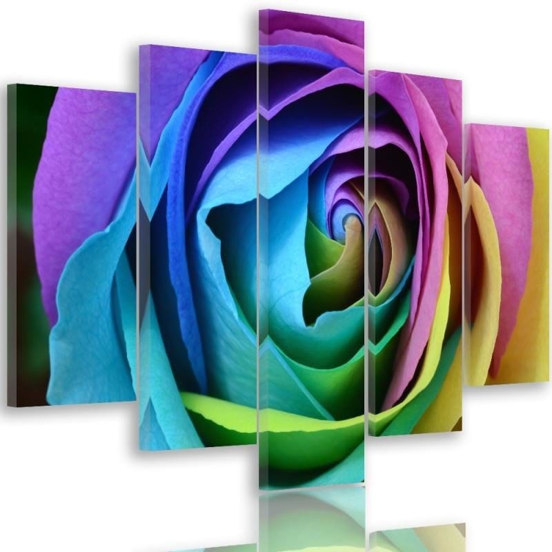 Kanva no 5 daļām - Type A, Colorful Rose Home Trends DECO