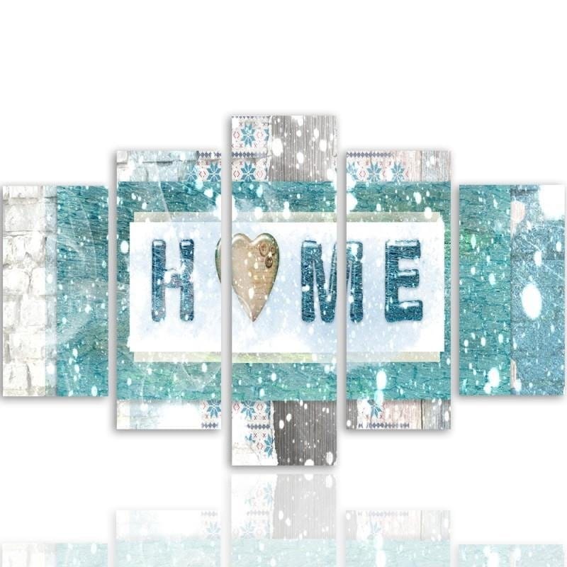 Kanva no 5 daļām - Type A, Composition Winter Home Trends DECO