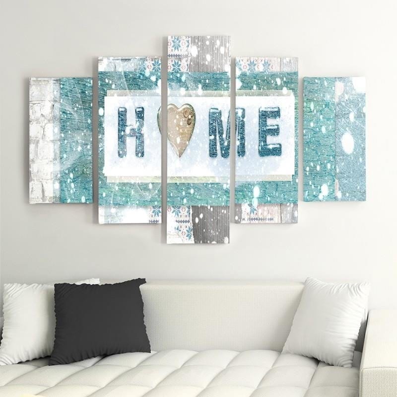 Kanva no 5 daļām - Type A, Composition Winter  Home Trends DECO