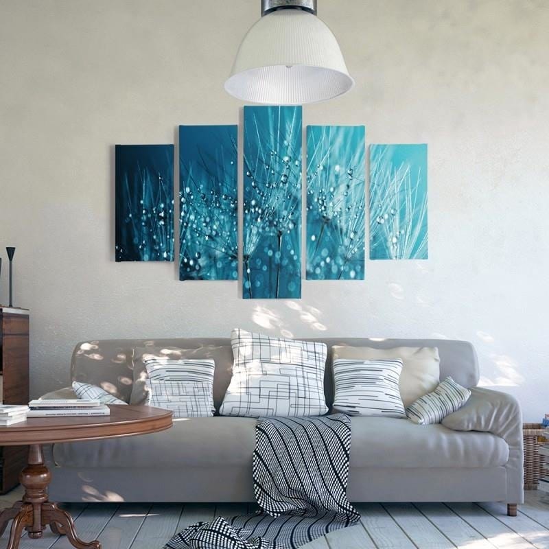 Kanva no 5 daļām - Type A, Dandelion And Dew 2 Home Trends DECO