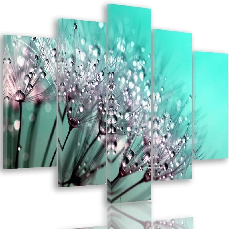 Kanva no 5 daļām - Type A, Dandelion And Dew Home Trends DECO