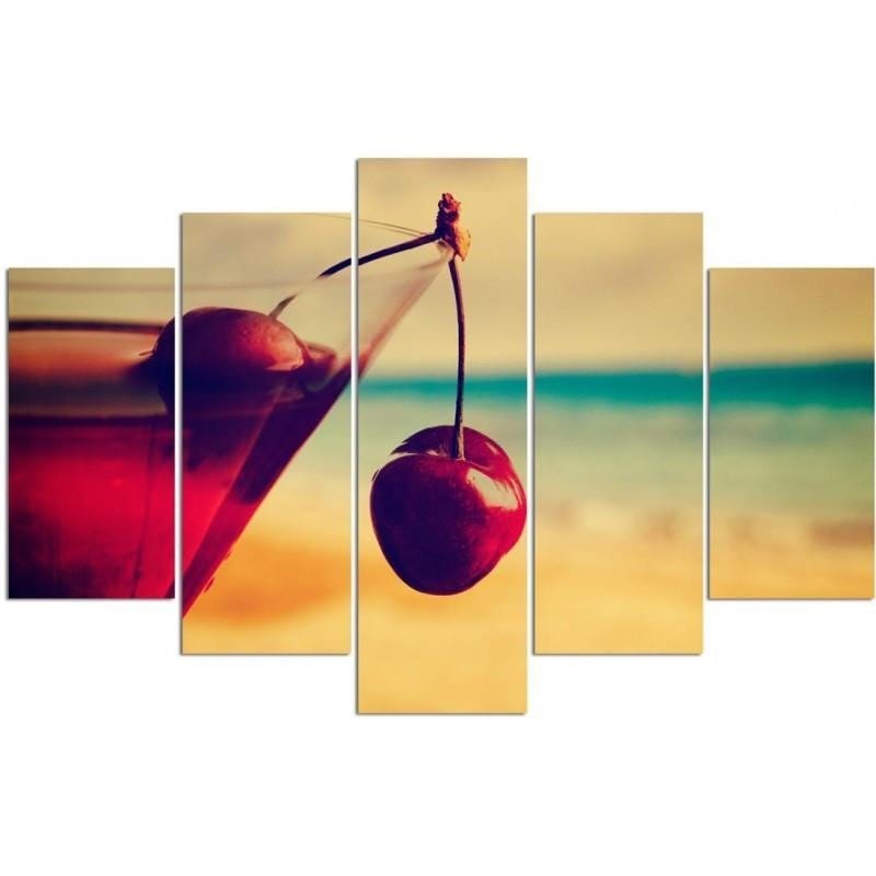 Kanva no 5 daļām - Type A, Drink Cherry Home Trends DECO