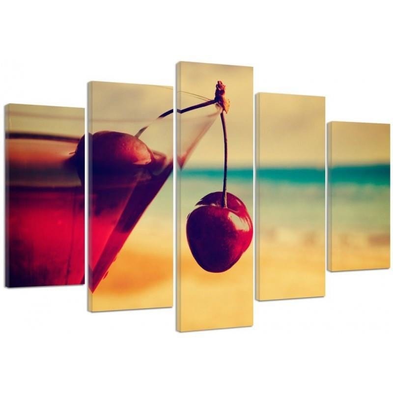 Kanva no 5 daļām - Type A, Drink Cherry Home Trends DECO