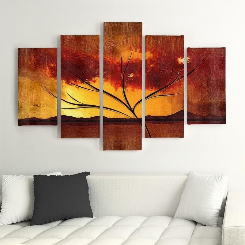 Kanva no 5 daļām - Type A, Dry Tree Home Trends DECO