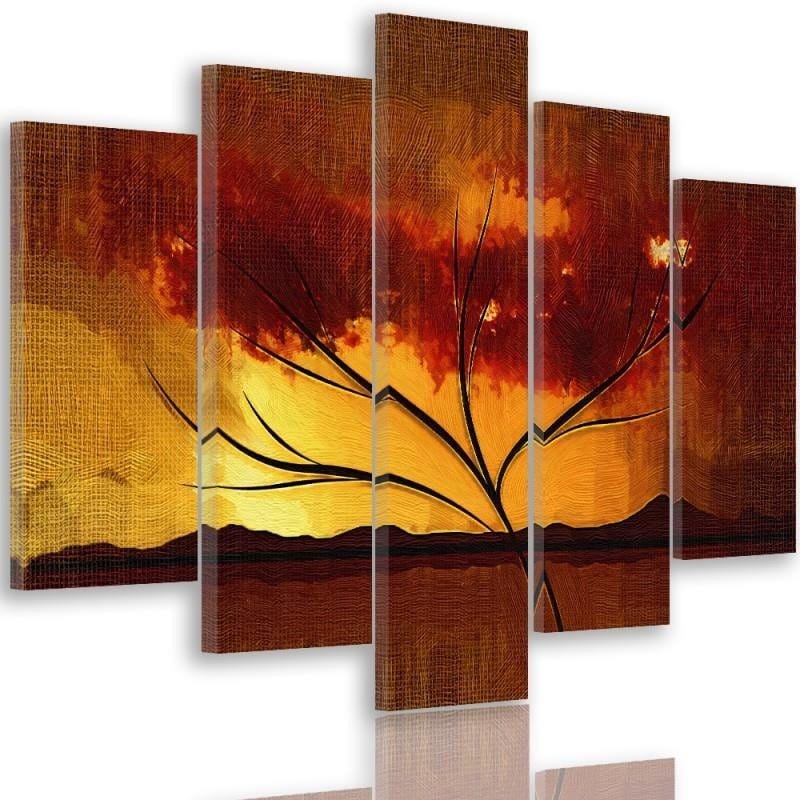 Kanva no 5 daļām - Type A, Dry Tree Home Trends DECO