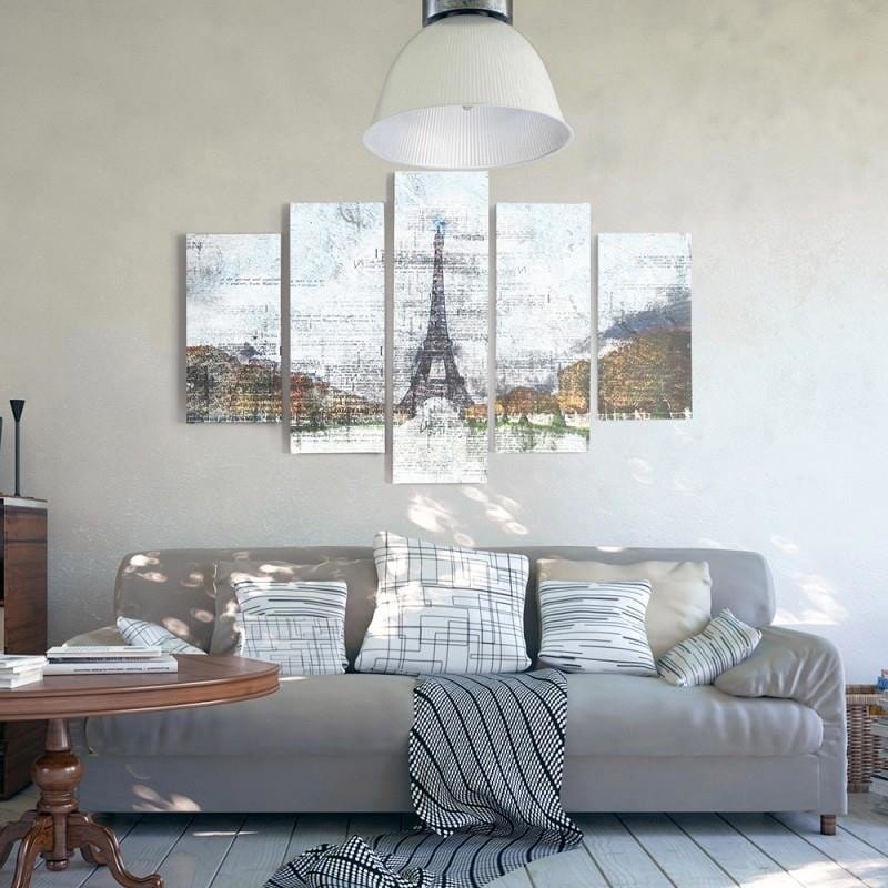 Kanva no 5 daļām - Type A, Eiffel Tower 6  Home Trends DECO