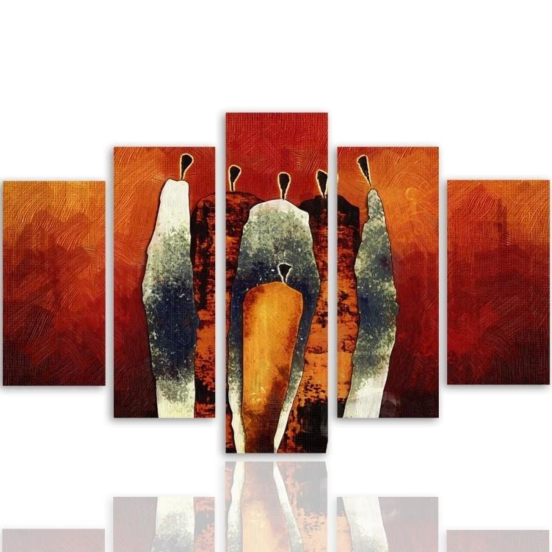Kanva no 5 daļām - Type A, Figurative Composition Home Trends DECO