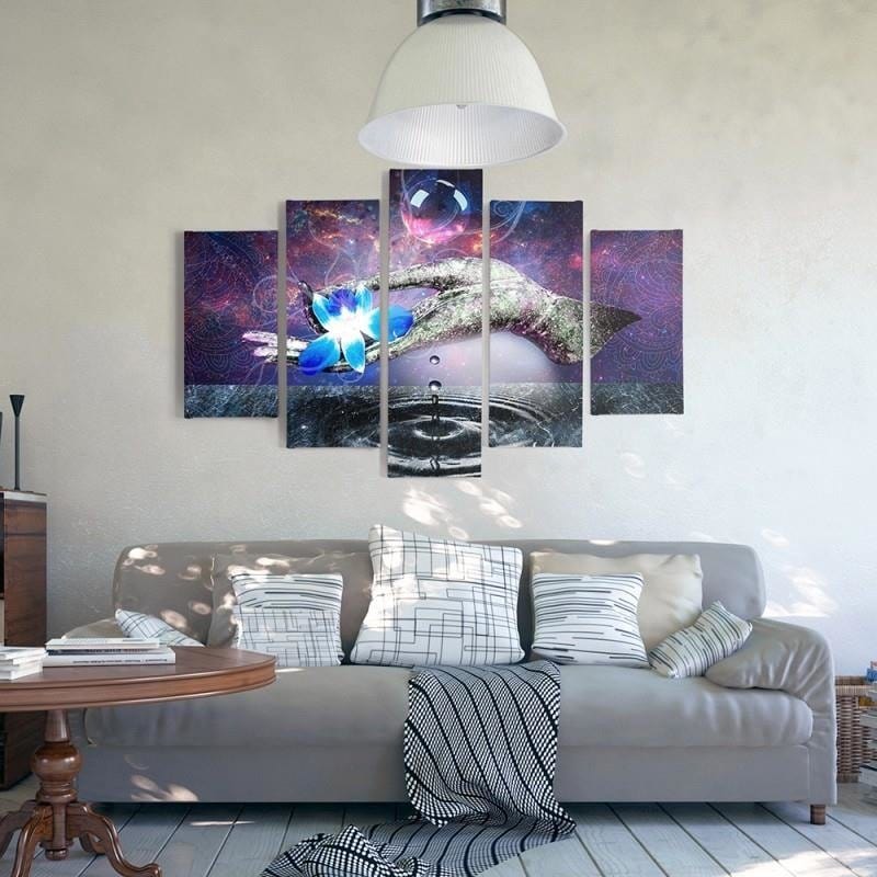 Kanva no 5 daļām - Type A, Flower On Hand Home Trends DECO