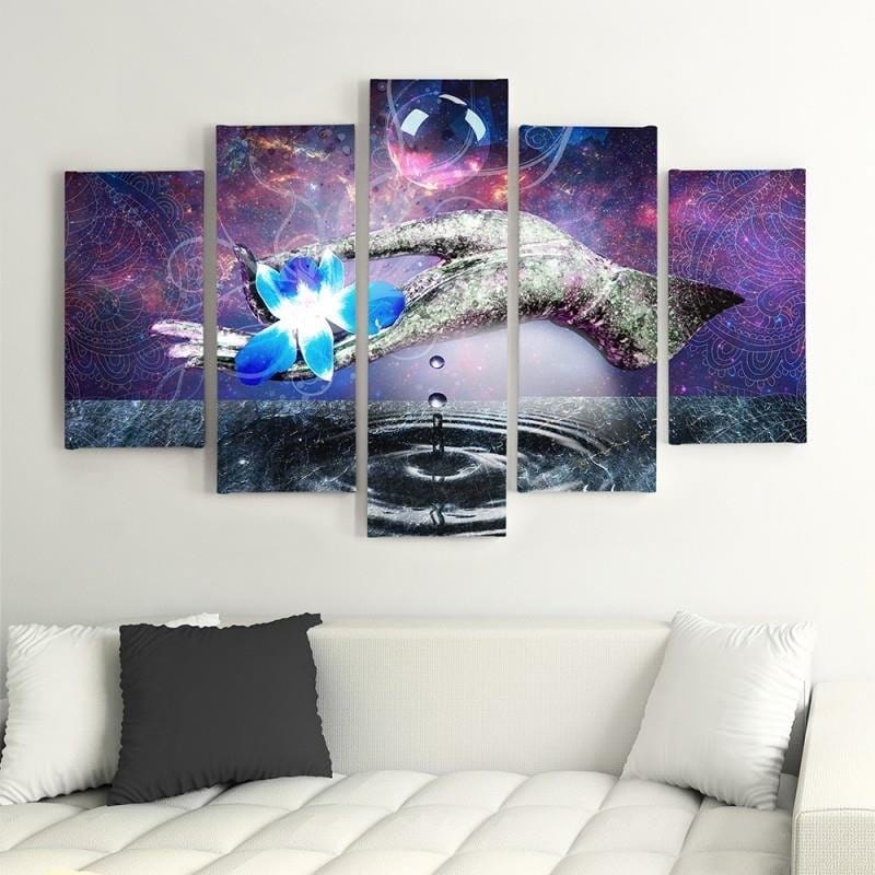 Kanva no 5 daļām - Type A, Flower On Hand Home Trends DECO