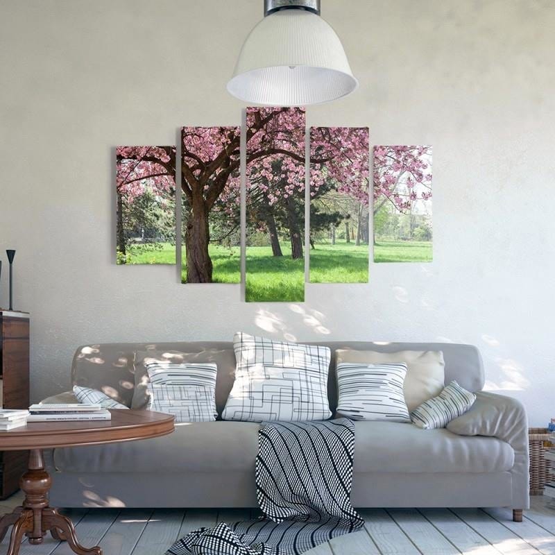 Kanva no 5 daļām - Type A, Flowering Tree Home Trends DECO
