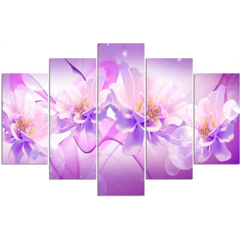 Kanva no 5 daļām - Type A, Flowers 2 - Graphics Home Trends DECO