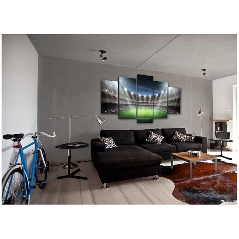 Kanva no 5 daļām - Type A, Football Stadium In The Spotlight Home Trends DECO