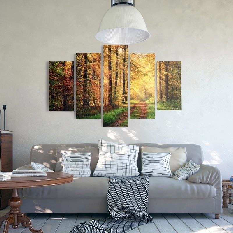 Kanva no 5 daļām - Type A, Forest Road Home Trends DECO