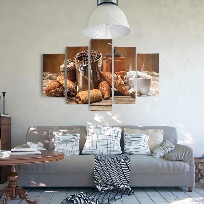 Kanva no 5 daļām - Type A, French Breakfast Home Trends DECO