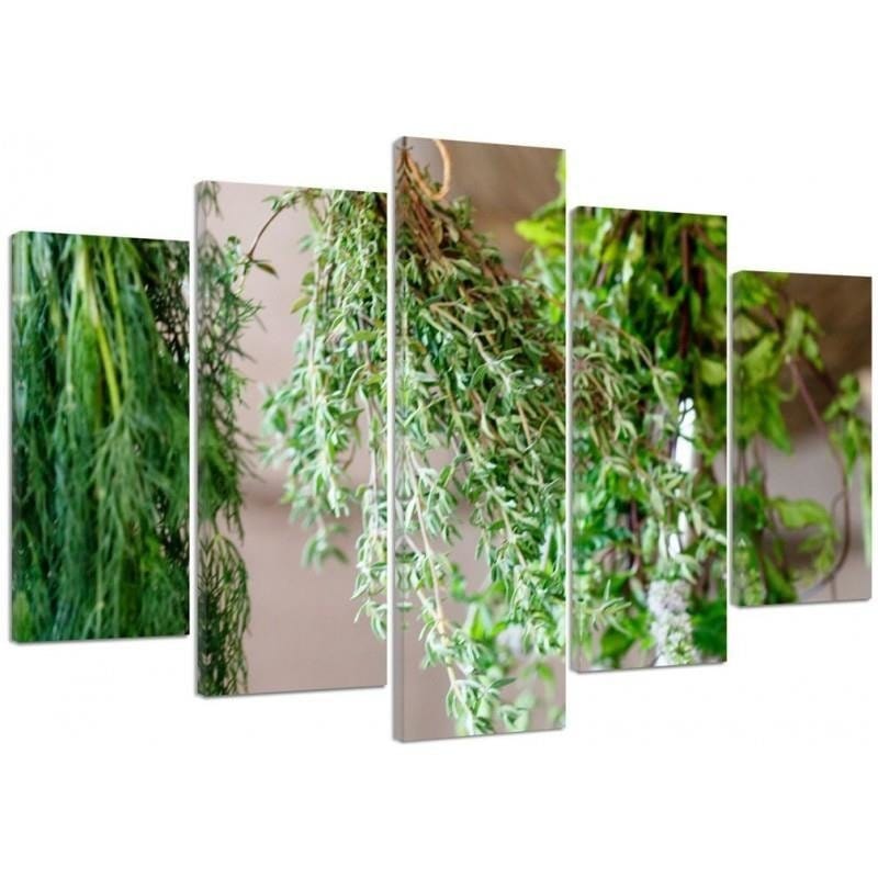 Kanva no 5 daļām - Type A, Fresh Herbs 2 Home Trends DECO