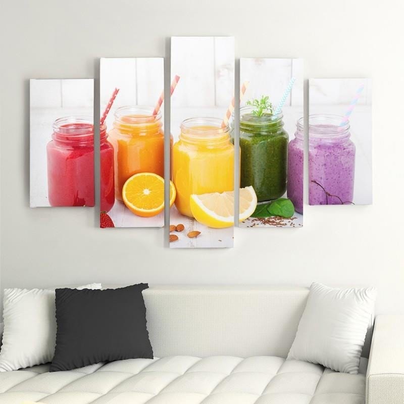 Kanva no 5 daļām - Type A, Fruit Collection Home Trends DECO