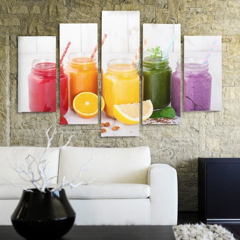 Kanva no 5 daļām - Type A, Fruit Collection Home Trends DECO