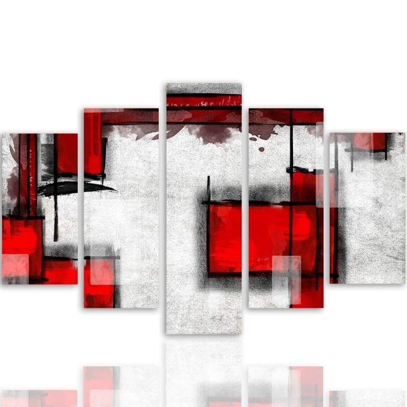 Kanva no 5 daļām - Type A, Geometric Abstraction 5 Home Trends DECO