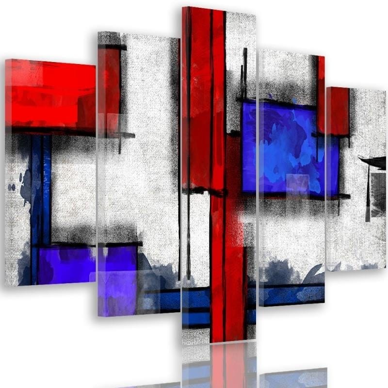 Kanva no 5 daļām - Type A, Geometric Abstraction 6 Home Trends DECO