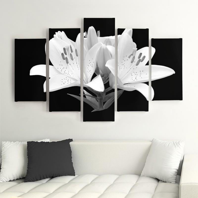 Kanva no 5 daļām - Type A, Glasses Flower Home Trends DECO