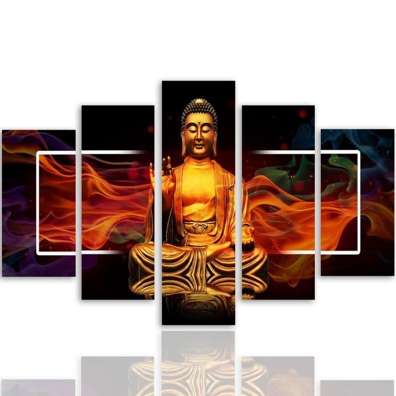 Kanva no 5 daļām - Type A, Golden Buddha 2 Home Trends DECO