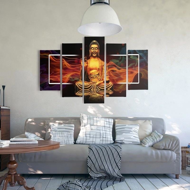 Kanva no 5 daļām - Type A, Golden Buddha 2 Home Trends DECO