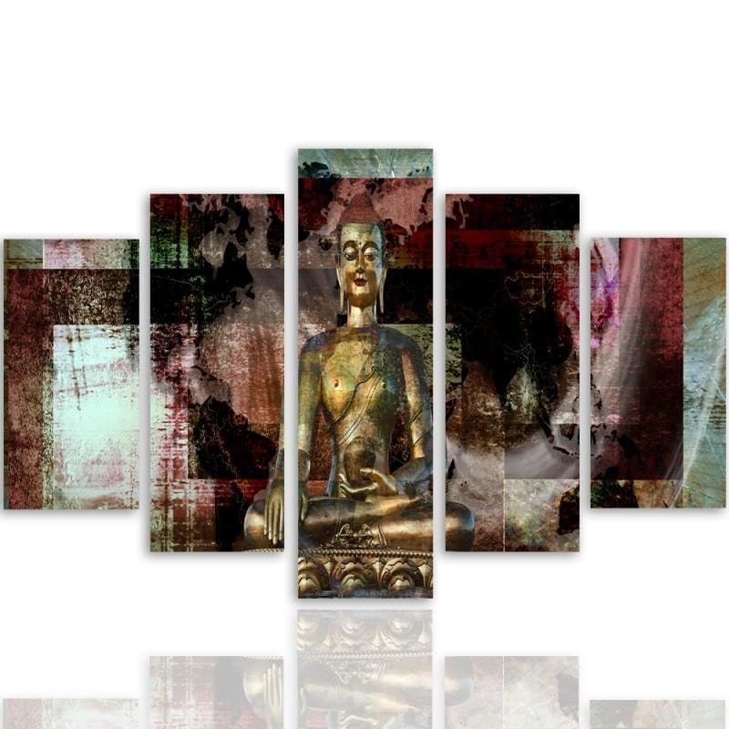 Kanva no 5 daļām - Type A, Golden Buddha 3 Home Trends DECO