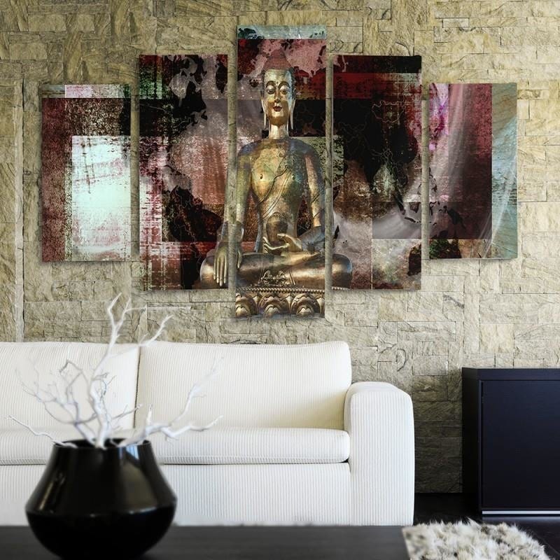 Kanva no 5 daļām - Type A, Golden Buddha 3 Home Trends DECO