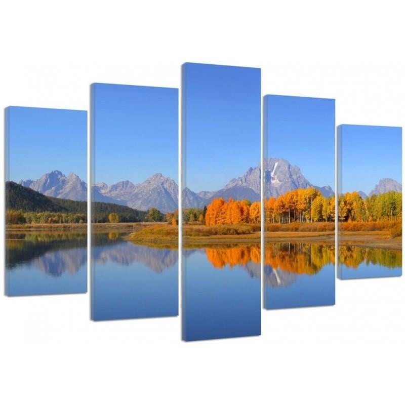 Kanva no 5 daļām - Type A, Grand Teton National Park Home Trends DECO